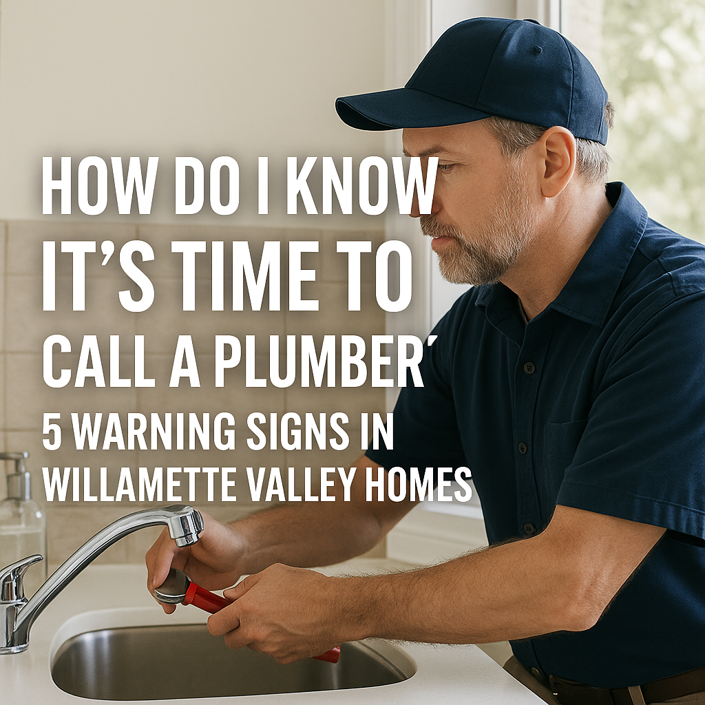 5 warning signs that it's time to call a plumber in the Willamette Valley